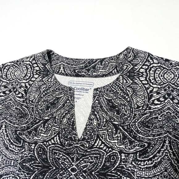 Coolibar Oceanside Tunic Sun Protection 3/4 Sleeve Dress .Size S - Picture 5 of 7